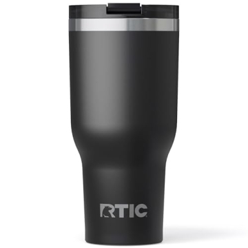 RTIC 40oz Essential Tumbler with Lid, Insulated, Stainless Steel, Metal, Double Wall Vacuum-Insulati...