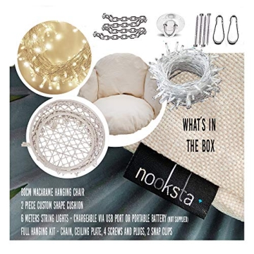 NOOKSTA Hammock Chair - Ultimate Comfort Hanging Chairs