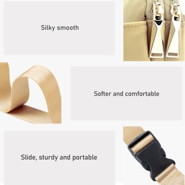 ZORFIN Fanny Packs for Women Men: Crossbody Belt Bag with Adjustable Strap - Fashion Waist Packs for Workout Running Traveling Hiking Khaki