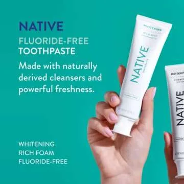 Native Toothpaste Made from Naturally-Derived Cleaners and Simple Ingredients That Safely Whitens Te...