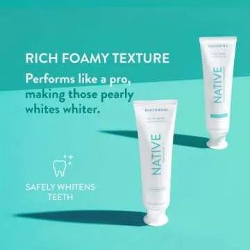 Native Toothpaste with Natural Ingredients for Whitening Teeth