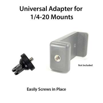 ASOCEA Action Camera Tripod Adapter Mount Universal Conversion Adapter Set (1/4 Inch 20) Screw Mount...