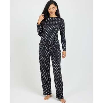 2 Pack Long Sleeve Pajama Sets for Women - Soft, Comfortable Wear