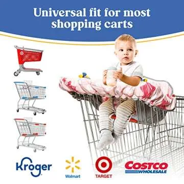 Pillani Shopping Cart and High Chair Cover for Baby