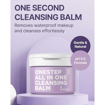 ROKKISS One-Step Cleansing Balm (5.1fl oz) - pH-Balanced Gentle Daily Facial Cleansing and Makeup Re...