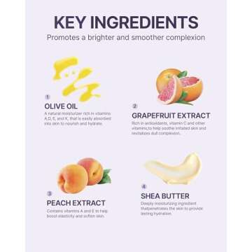 ROKKISS One-Step Cleansing Balm (5.1fl oz) - pH-Balanced Gentle Daily Facial Cleansing and Makeup Remover. Shea Butter, Grapefruit and Peach Extracts.