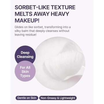 ROKKISS One-Step Cleansing Balm (5.1fl oz) - pH-Balanced Gentle Daily Facial Cleansing and Makeup Remover. Shea Butter, Grapefruit and Peach Extracts.