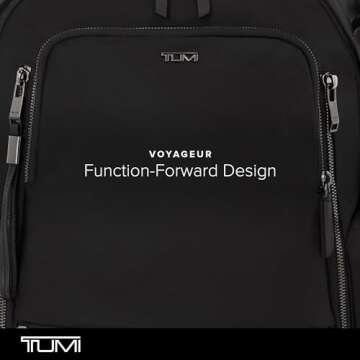 TUMI - Voyageur Celina Backpack - Travel Backpack for Women - For Business, Commute - Holds Up to 16" Laptop - Black & Gunmetal Hardware