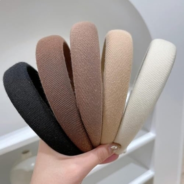 Stylish Padded Headbands for Women - 5pc Set