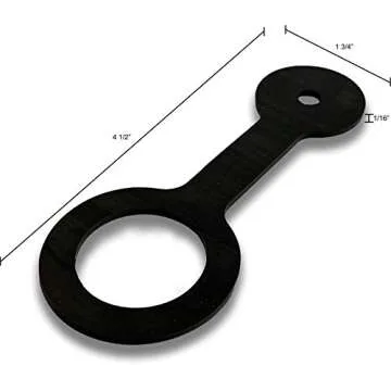 Keystone Meats RV Shower Door Travel Strap Black Rubber