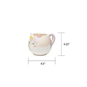Amici Home Unicorn Coffee Mug | Coffee, Latte, Tea, and Hot Chocolate Cup | Cute Ceramic Mug for Cof...