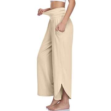 UEU Women's Wide Leg Yoga Pants High Waisted Comfy Dance Sweatpants Loose Casual Soft Lounge Joggers...