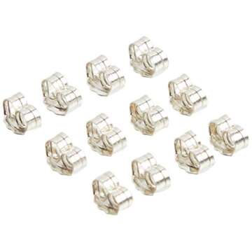Beadaholique 5005080 Sterling Earring Backs, 4mm, Silver, 12 Piece (Pack of 1)