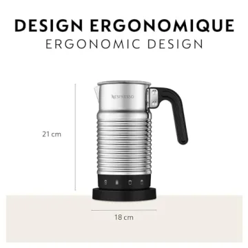 Nespresso Aeroccino 4: Dishwasher-Safe Milk Frother for Coffee