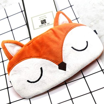 Cute Fox Sleep Masks for Kids Adults Soft Comfortable Travel