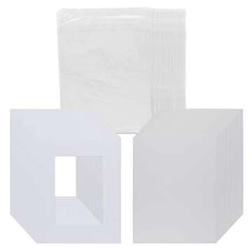 Creative Inspirations Pre-Cut Bevel 4-Ply Mats Presentation Kits - 25 Acid-Free Mats, Backing Boards...