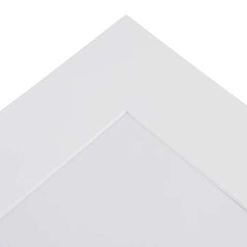 Creative Inspirations Pre-Cut Bevel 4-Ply Mats Presentation Kits - 25 Acid-Free Mats, Backing Boards, & Seal Bags for Artwork - 5x7"