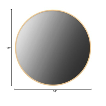 FANYUSHOW Round Mirror with Gold Frame for Any Room