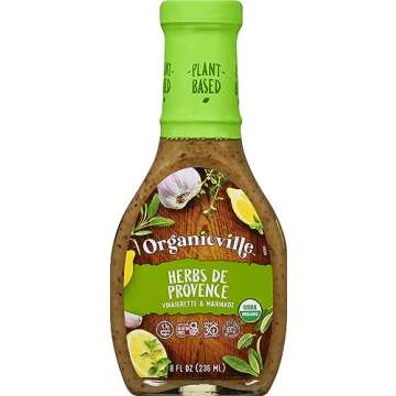 Organicville Herbs de Provence Vinaigrette & Marinade - Herbs de Provence Seasoning Organic, Gluten ...