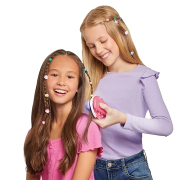 Make It Real Snap N' Glam Hair Styling Set - Create Unique Styles with 100 Reusable Bead Clips, Gems & Accents - Great for All Hair Types - Easy to Use, Remove, and Reuse - Fun Gift for Girls Ages 8