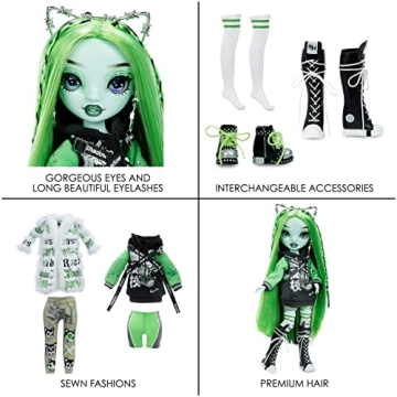 Rainbow High Neon Shadow - Harley Doll with Outfits and Accessories