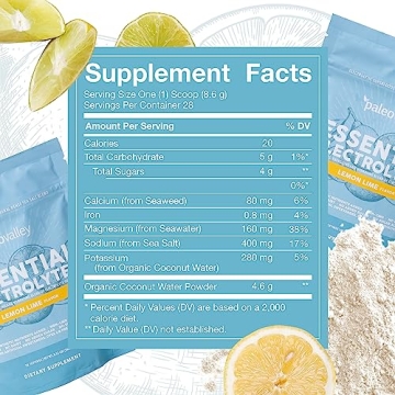 Paleovalley Essential Electrolytes Powder for Hydration and Energy
