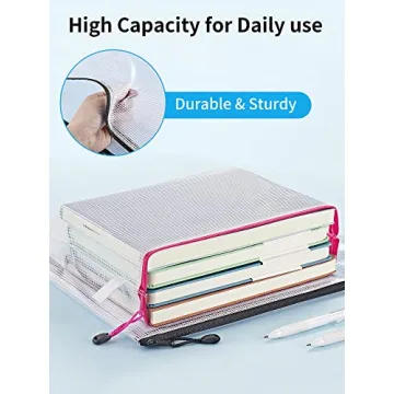 Organize with JARLINK 27 Pack Mesh Zipper Pouches