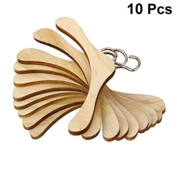 Doll Wooden Clothes Hanger Set for BJD Dolls - 20pcs