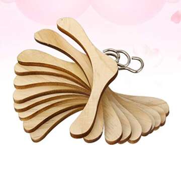 Doll Wooden Clothes Hanger Set for BJD Dolls - 20pcs