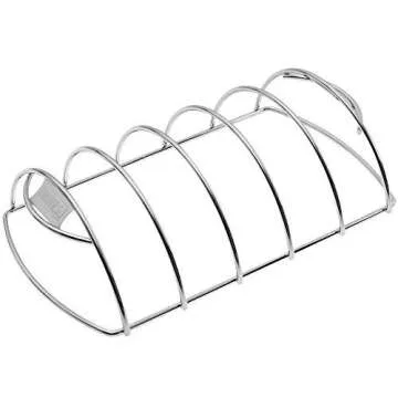 Weber Original Rib Rack Holds 5 Ribs for Grilling