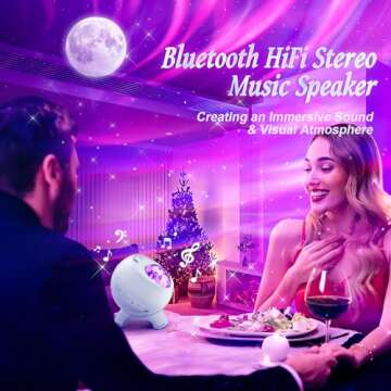 Galaxy Projector Northern Lights with Sound and Bluetooth