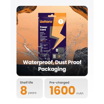 BATTARIX Power Card - Emergency Charger for Phones