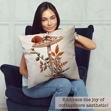 BCLOSE Cottagecore Room Decor Aesthetic - Fairycore Room Decor - Fall Room Decor - Mushroom Decor Th...