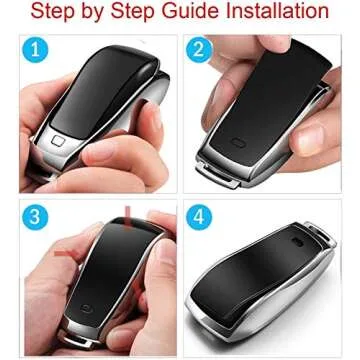 Autophone Compatible with Mercedes Benz Key Fob Cover with Keychain,Soft TPU 360 Degree Protection Key Case for 2019-2021 A-Class C-Class G-Class 2017-2020 E-Class S-Class (White)