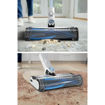 Shark Detect Clean & Empty Auto-Empty System - Lightweight Cordless Vacuum Cleaner with HEPA Filter, Portable Handheld Attachment, Crevice Tool, Ideal Stick Vacuum for Pet Hair, White, IW3511