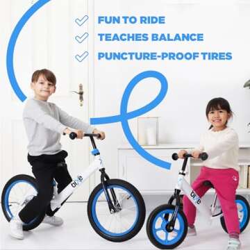 Bixe Lightweight Aluminum Balance Bike for Toddlers - 4Lbs