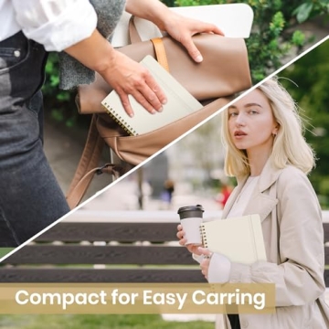 A5 Lined Spiral Journal Notebook for Women - 140 Pages