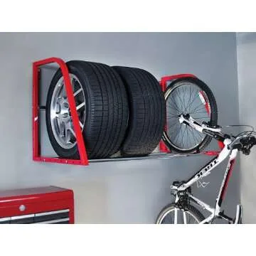 HyLoft Model 01012 Tire-Loft Multi Tire Storage System, 48-Inch wide by 36-Inch Deep,Red