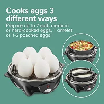 Hamilton Beach 3-in-1 Egg Cooker for Perfect Breakfasts
