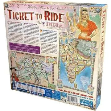 Ticket to Ride India + Switzerland Board Game EXPANSION - Expand Your Railway Adventures! Fun Family Game for Kids & Adults, Ages 8+, 2-4 Players, 30-60 Minute Playtime, Made by Days of Wonder