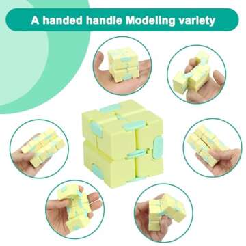 Infinitycube Fidget Toy Stress Relieving Fidgeting Game for Kids and Adults,Cute Pocket-Sized Unique...
