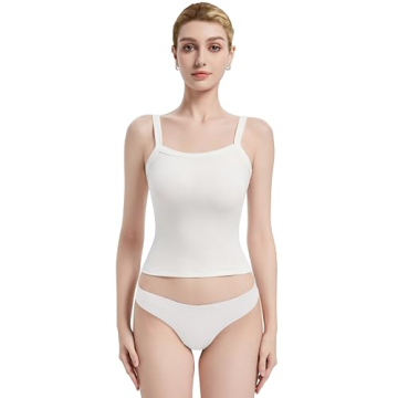 Abonlen Womens Tank Tops Ribbed Sleeveless Tops for Women Scoop Neck Basic Tees Soft Lounge Casual W...