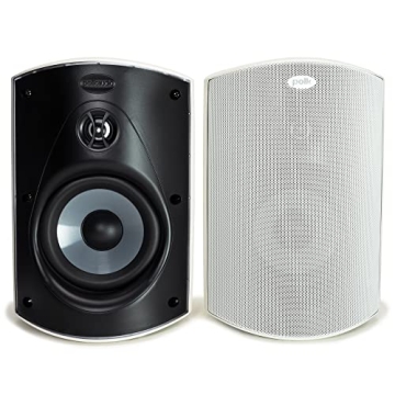 Polk Audio Atrium 5 Outdoor Speakers - All-Weather, Powerful Bass, White