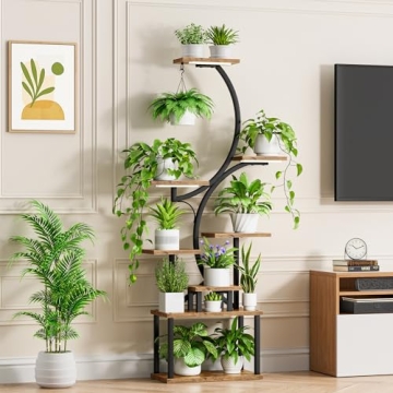 BACEKOLL Plant Stand with Grow Lights, 62" Tall