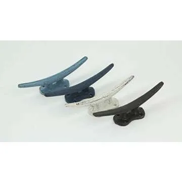 Vibrant Nautical Boat Cleat Hooks Set for Coastal Decor