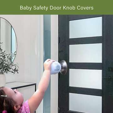 Heart of Tafiti Child Proof Door Knob Covers, Toddler Door Locks, Baby Proof Safety Locks for Doors,...
