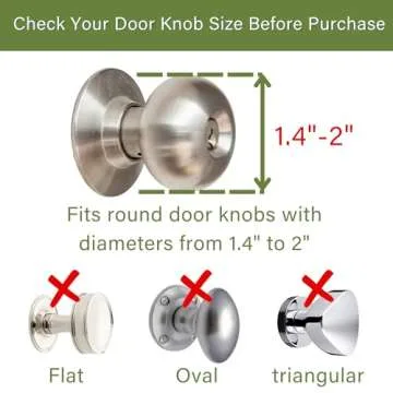 Heart of Tafiti Child Proof Door Knob Covers, 4 Pack Safety Locks