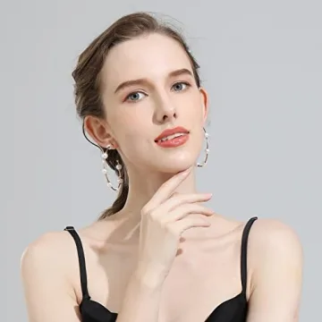 Stylish Handmade Pearl Hoop Earrings - Lightweight & Hypoallergenic