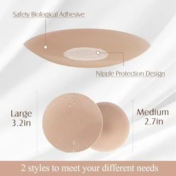 FJYQOP Silicone Nipple Covers - Reusable and Invisible Pasties
