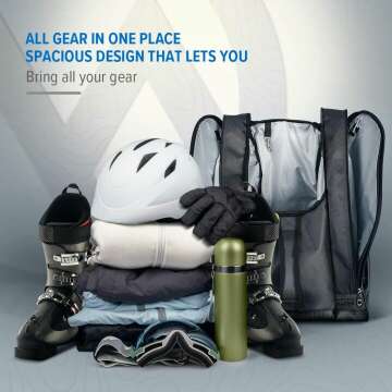 Ski & Snowboard Boot Bag - Waterproof & Travel-Savvy